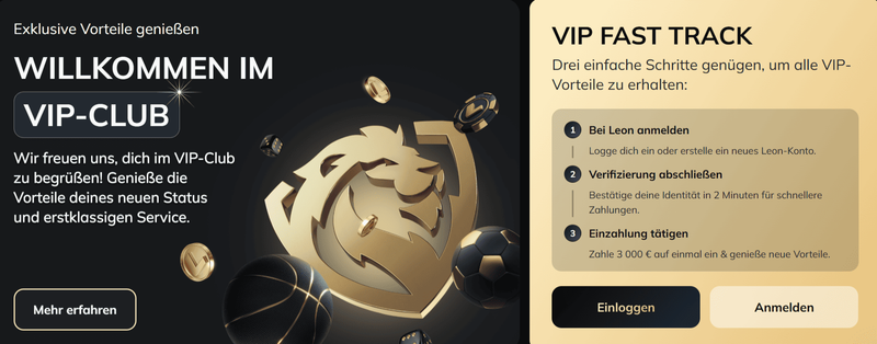 Genieße exklusive Vorteile im Leon Bet VIP-Club Deutschland – schneller Zugang, Bonusaktionen und Premium-Service 2026